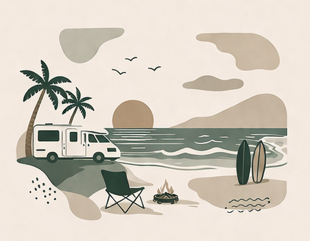 キャンピングカーのある一日