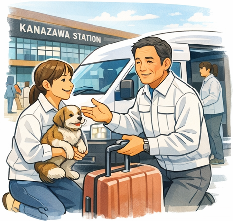 金沢駅無料送迎のイメージ